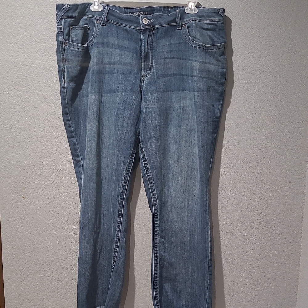 Maurices Blue Straight Leg Jeans Classic Denim